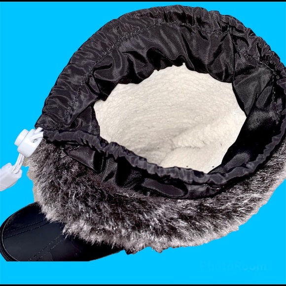 NWT Lands End Snow boots Waterproof Winter Boots Fur Lining Women Girl Warm Gift - Picture 7 of 8